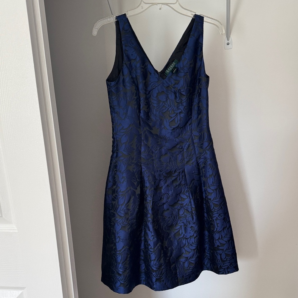 Lauren Ralph Lauren Navy Floral Mini Dress